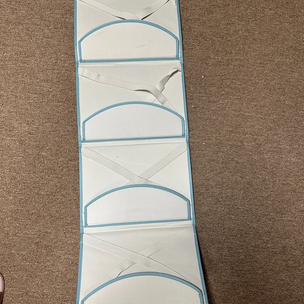 White and Blue Hanging Organizer